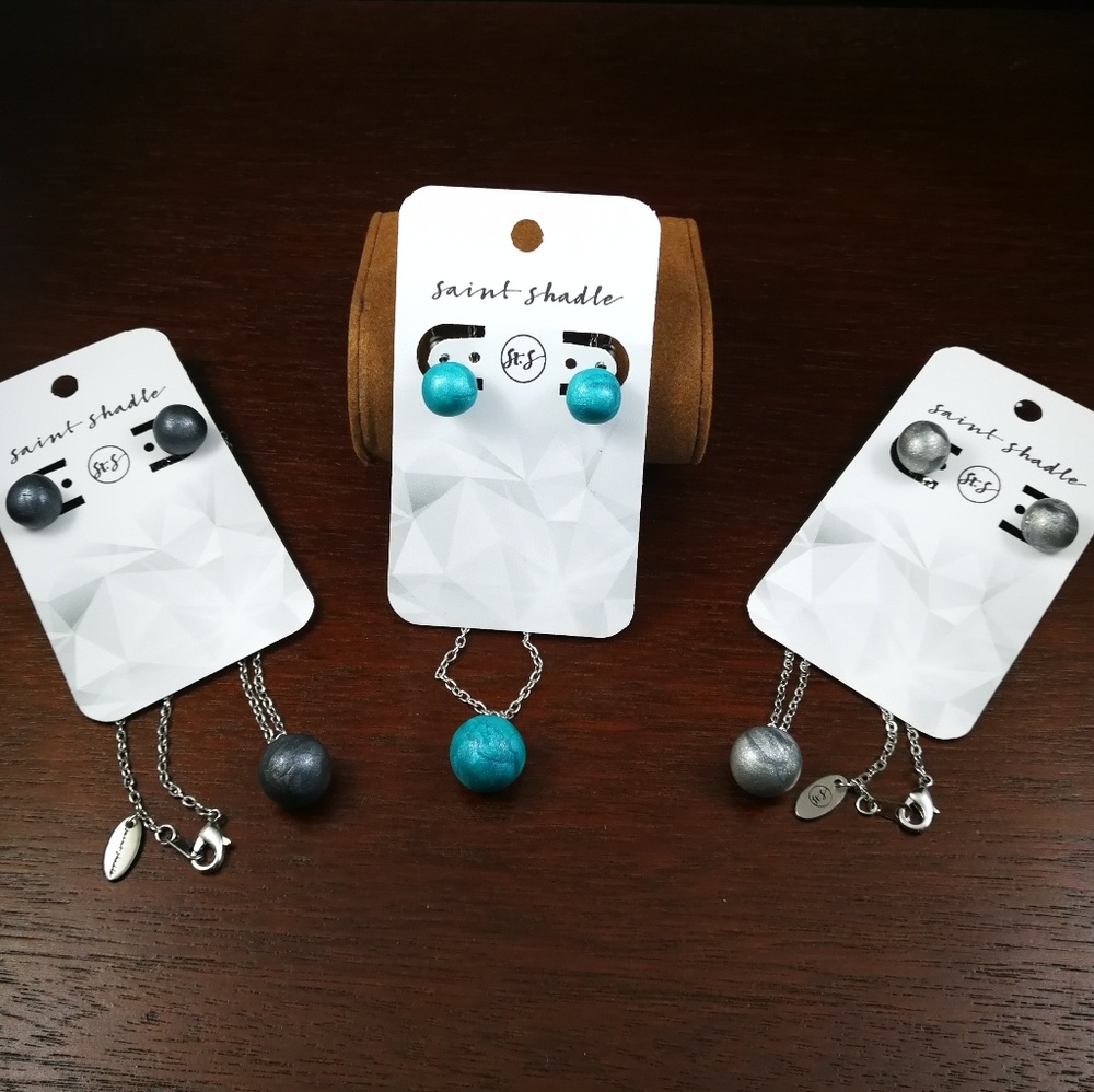 Handmade: Polymer Clay Stud Jewelry Set